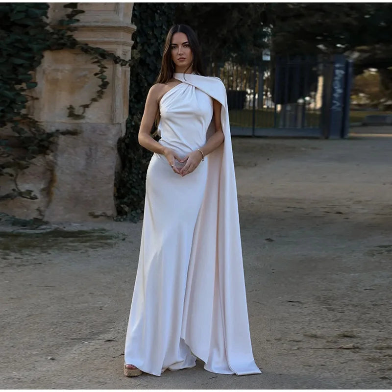 Backless Halter Maxi Dress | Summer 2025 Slim Fit Gown for Women
