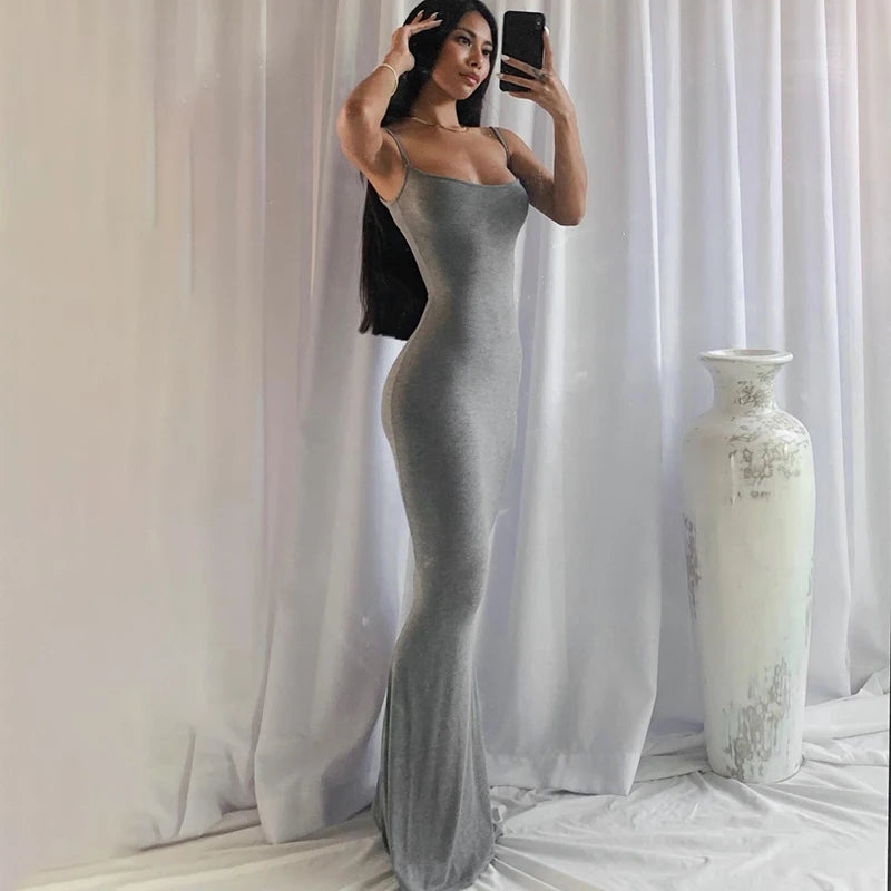 Sexy Backless Bodycon Women Maxi Dress | Sleeveless Club Dress Summer
