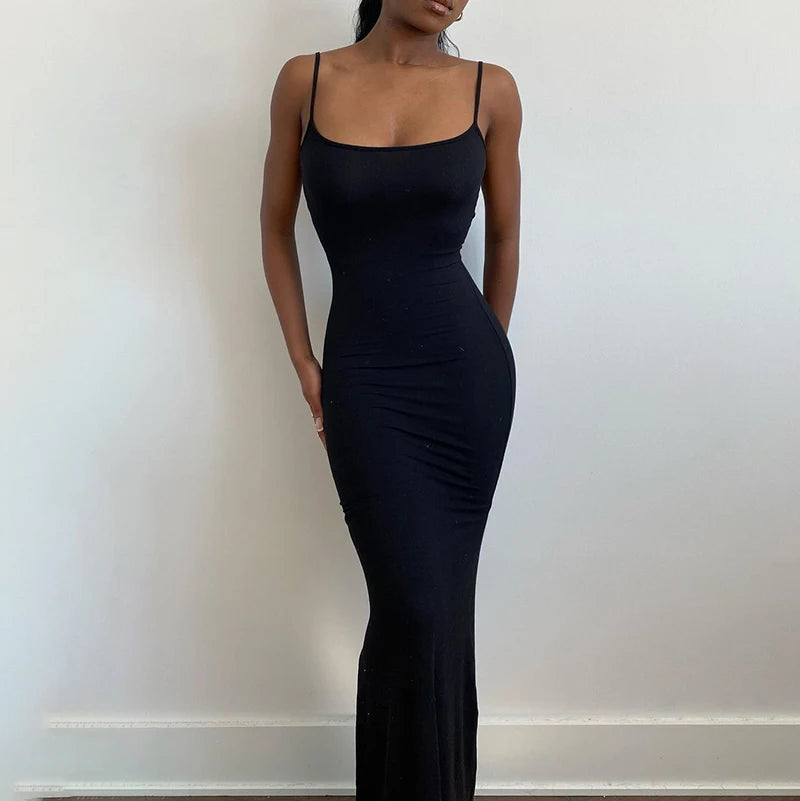 Sexy Backless Bodycon Women Maxi Dress | Sleeveless Club Dress Summer