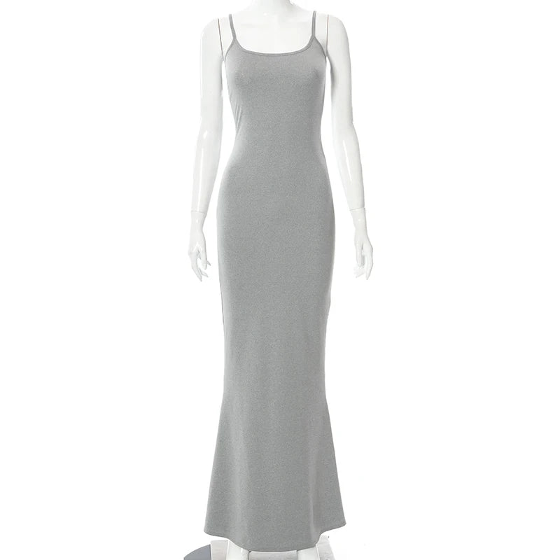 Sexy Backless Bodycon Women Maxi Dress | Sleeveless Club Dress Summer