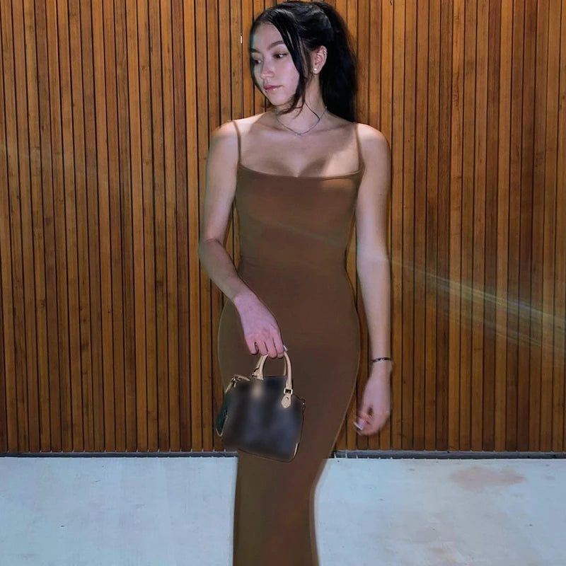 Sexy Backless Bodycon Women Maxi Dress | Sleeveless Club Dress Summer
